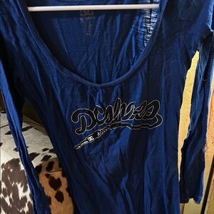 DC Deep Blue Long Sleeve Tee